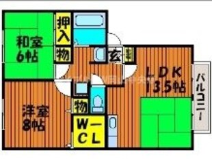 フロリアーデ梅島Aの物件間取画像